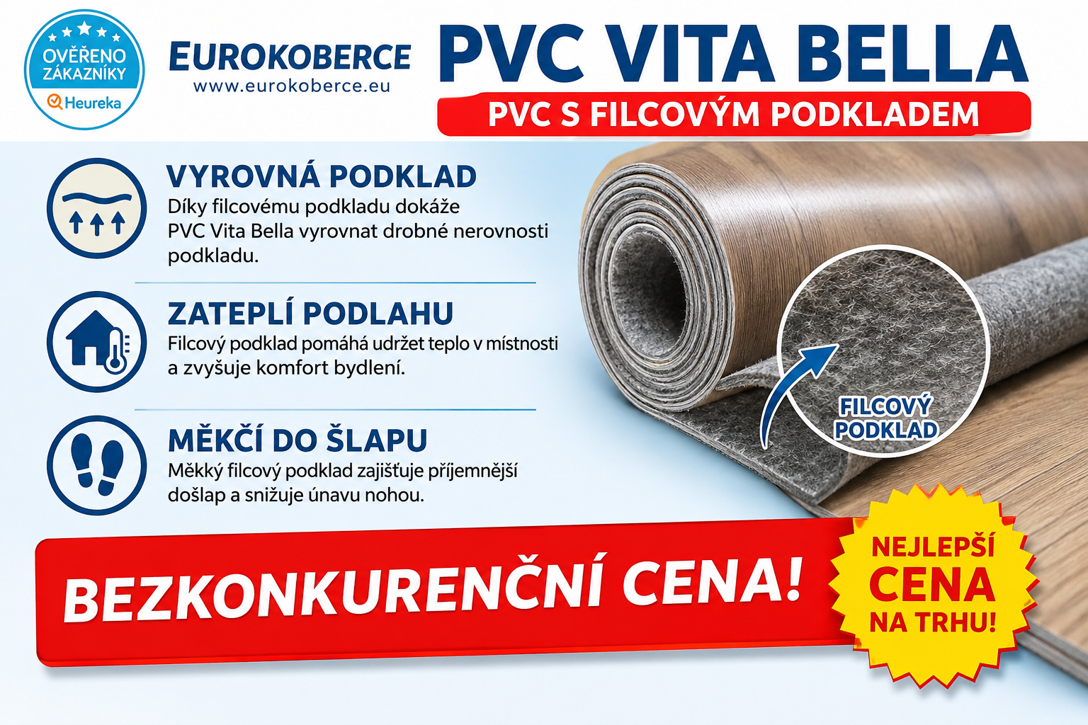 nabídka pvc vita bella na filcu